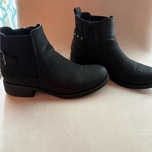 XAppeal Women's Black Ankle Booties with Side Zip